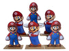 Kit Display De Mesa 6 Peças Para Festa Super Mario Mdf 0