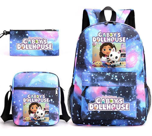 Gabby's Dollhouse Backpack, Wallet, Pencil Case - Pandy 1