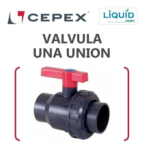 Cepex Válvula De Bola 1.5'' Uniblock - Una Unión 1