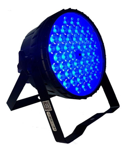 TECSHOW - AMPRO Tacho Nebula Flat 81 Par Led Dmx 54 Leds 3-en-1 Rgb De 1.5w 0