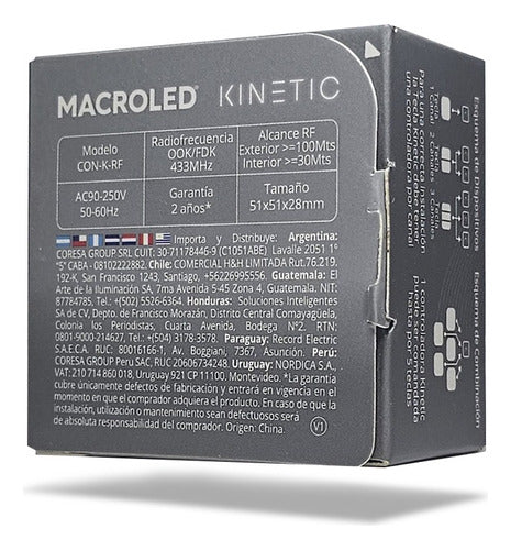 Macroled Kinetic Radiofrequency Controller AC90-250V 4