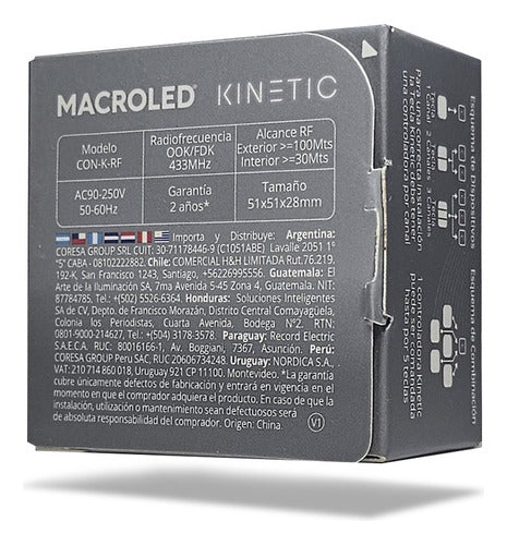 Macroled Kinetic Macroled Radiofrequency Control AC90-250V 3