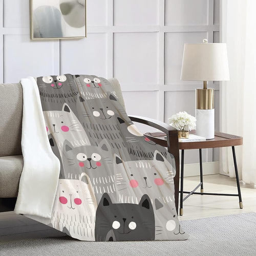 Colla Cute Blankets for Cats for Boys and Girls, Plush Blankets for Kids 1