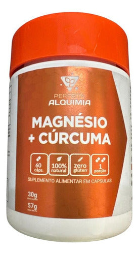 Floral Ervas do Brasil Curcuma + Magnesium 60 Capsules 0