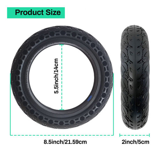 Esckw 2 Solid Tires for Xiaomi M365 Pro/Gotrax GXL V2 Electric Scooter 2