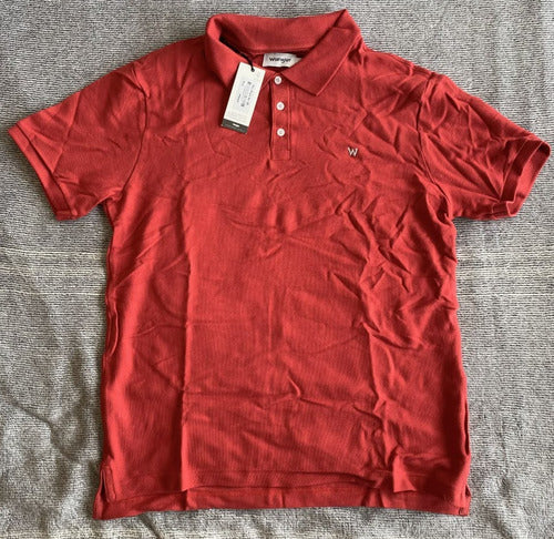 Wrangler Red Polo Pique for Men - Size L (Unused) 3