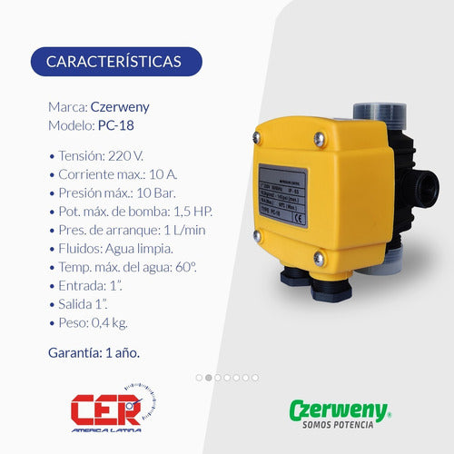 Czerweny PC-18 Automatic Water Flow Control for Pumps 2