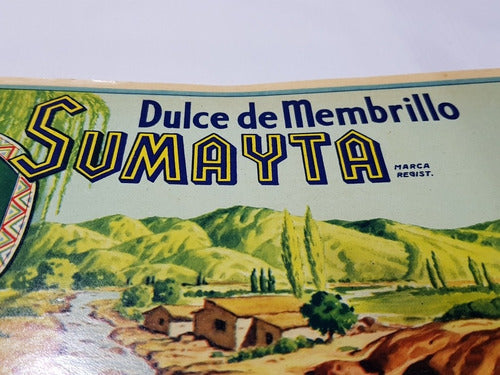 Antigua Etiqueta Dulce Membrillo Sumayta Exc Estad Mag 58092 3