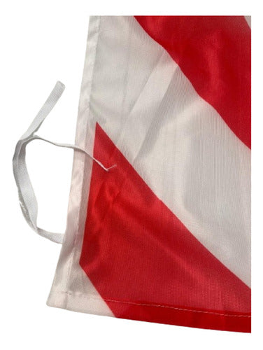 Peligro Caution Flag Red and White 50x70cm 1