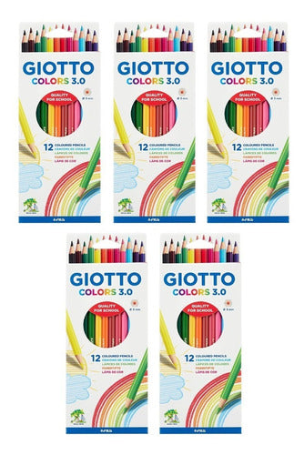 Giotto Colors 3.0 X12 Colors Pack 5 Boxes 0