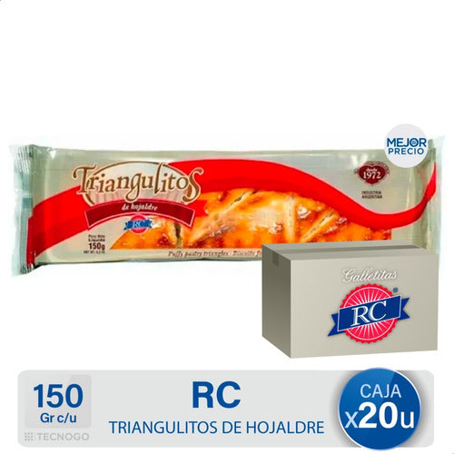 Caja Galletitas Rc Triangulos Hojaldre Pack - Mejor Precio 0