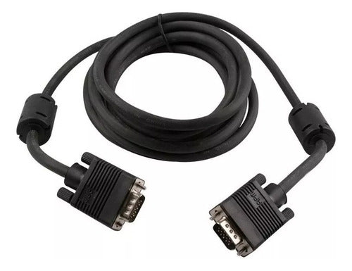 Netmak VGA Cable 3 Meters Male Double Filter and Shielded Monitor PC 0