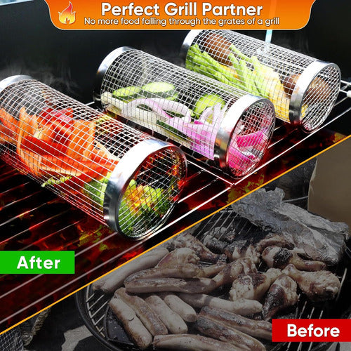 Stainless Steel Grill Basket 4