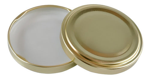 Arte Libera Golden Jar Lids - 10 Units, 6.5 cm Diameter 0