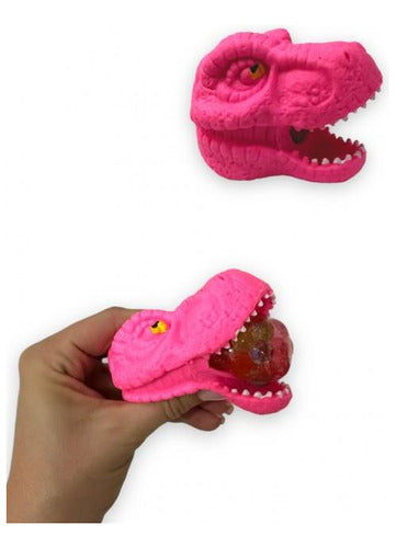 Pack X 12 Squishy Con Forma De Cabeza De Tiranosaurio Rex 0