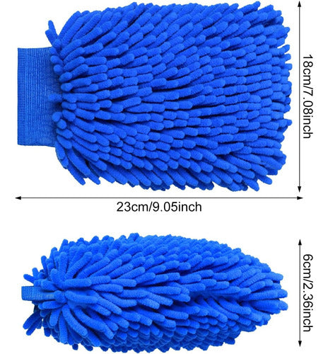 Guantes De Microfibra Doble Cara, Para Lavar Autos 2