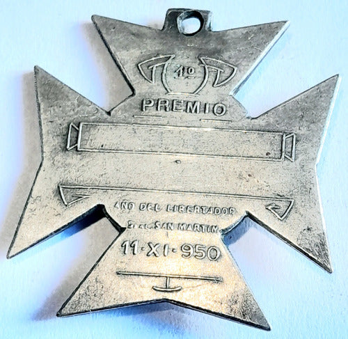 Medalla Plata 11 Gr. Club Regata Remo Faluas 1950 1° Premio 1