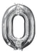 Balloon Giant Metallic Number Balloons 100 - Suitable for Air and Helium 2