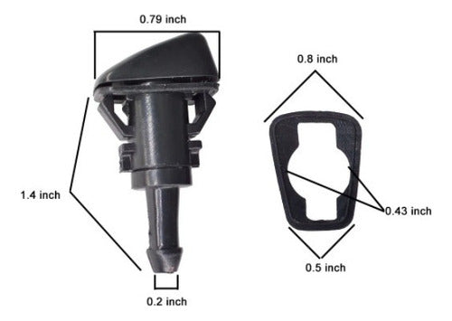 Kit Brucutu Esguicho Agua Mangueira Adaptador Ford Ka 14 A18 1