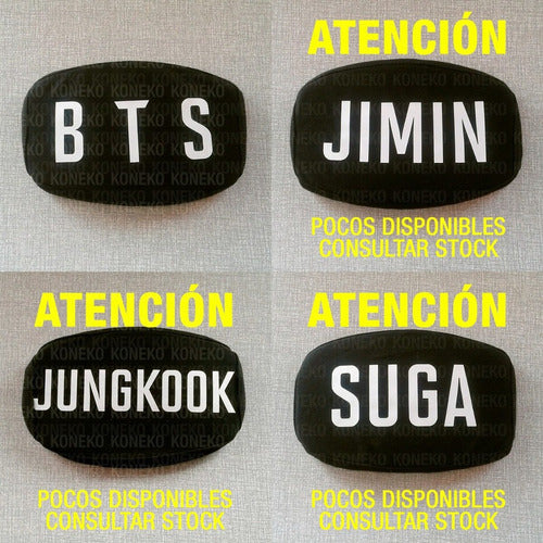 K-Gen Barbijo Cubreboca K-pop BTS Jimin Suga V RM Jungkook J-hope 1