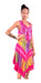 Hindu Batik Embroidered Wide Bias Cut Women's Sun Dress 10