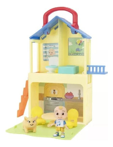 CoComelon Pop n' Play Family House Travel Suitcase Dolls 1