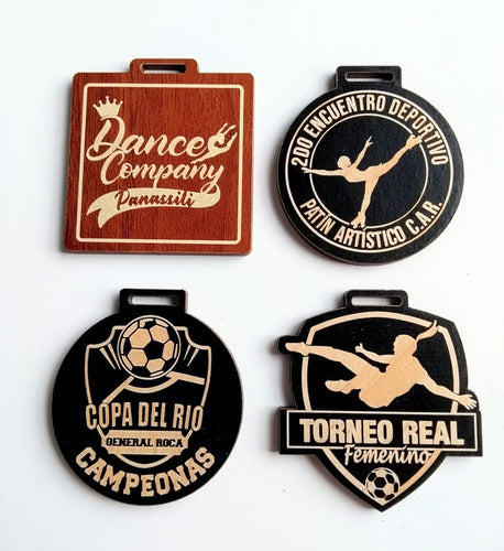 Medallas Deportivas Personalizadas Fibro Laminado Pack X60 0