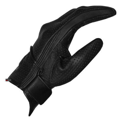 Jackets 4 Bikes Motorcycle Padded Leather Gloves for Men, C 3