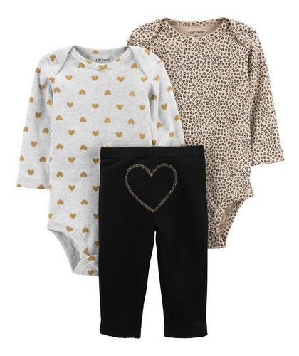 Carter's Pack of 3 Bodies X2 and Heart Leggings 0