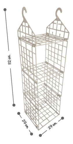 Percha Organizadora De Placard Ropa Accesorios 29x29x112 Cm. 2