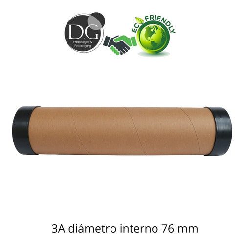 DG Embalajes 3A 40cm X 80mm X 17u Cardboard Tubes with Caps 1