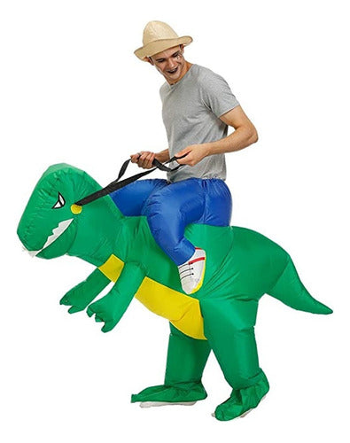 By Estilo Home Inflatable Adult Dinosaur Costume for Fun Parties 4