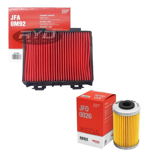 WEGA Kit Filtros Aire Aceite Ktm Duke 250 390 Ryd Motos 0