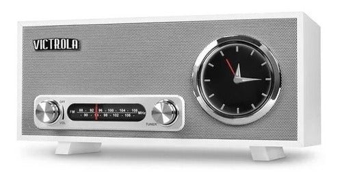 Victrola Broadway Bluetooth Wireless Analog Clock Radio 0