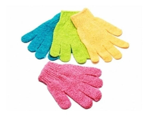 Goshop Exfoliating Glove X 3 Units Body Mitt Bath Shower Spa 0