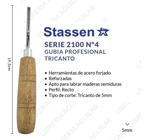 Gubias Y Formones Stassen Linea Profesional Serie 2100 Nº4 1