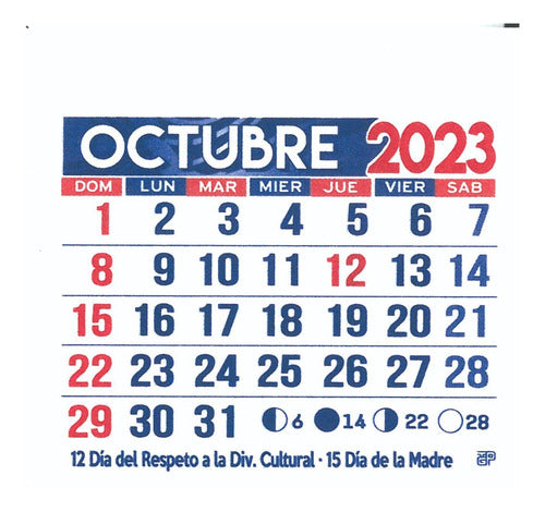 200 Mignon Calendars 5x5 cm 2025 - Devoto 12