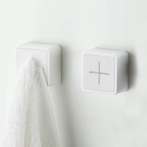 Self-Adhesive Mini Towel Rack Bathroom Plastic Accessories 1