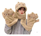 Kawai 3-in-1 Scarf with Hood and Gloves 4