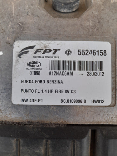 Ecus De Fiat Punto 1.4 Hp Fire 9v 55246158 4df.p1 1