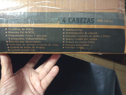 Videocassettera Grabadora Sanyo Vhr-4014 Z 4 Cabezales. 0