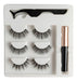 Magnetic False Eyelashes x 3 Pairs Premium Liquid Eyeliner Set by Perfucasa 20