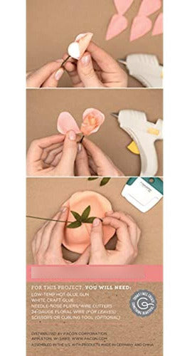 Lia Griffith Lg40001 Kit De Flores De Papel Crepé, Rosas, Ta 1