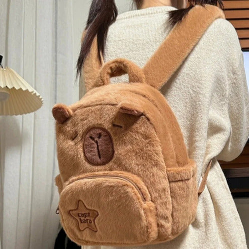 Mochila Fofa De Boneca Capivara De Pelúcia, Mochila De Grand 2