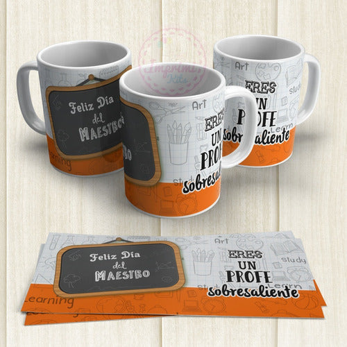 Sublimation Templates for Teacher's Day Cups - Set of Designs for Teachers 8
