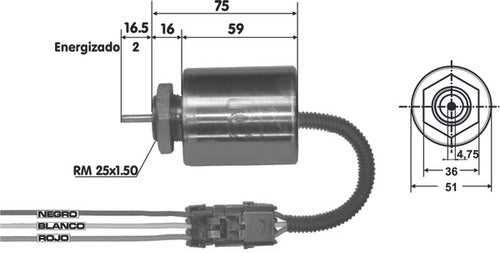 Solenoid Starter Relay Compatible with Japanese Isuzu Craft Motors 1