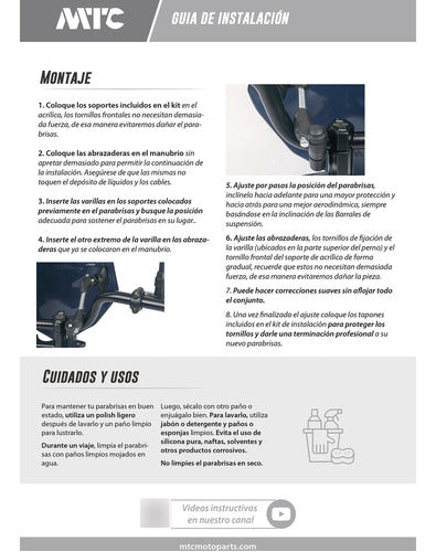 Parabrisa Universal Delta Con Soporte Fume Mtc 2