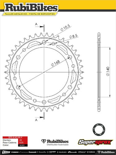 Plato Para Bmw F 700 Gs Supersprox Acero 1