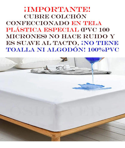 Osicover Waterproof Mattress Protector Cover Queen PVC Reinforced 1