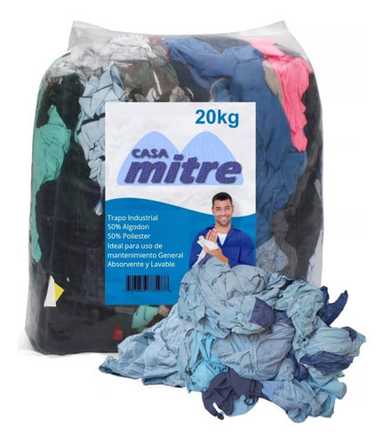 Mitre Industrial Cleaning Cloth 50% Cotton 50% Polyester 20 Kg 0